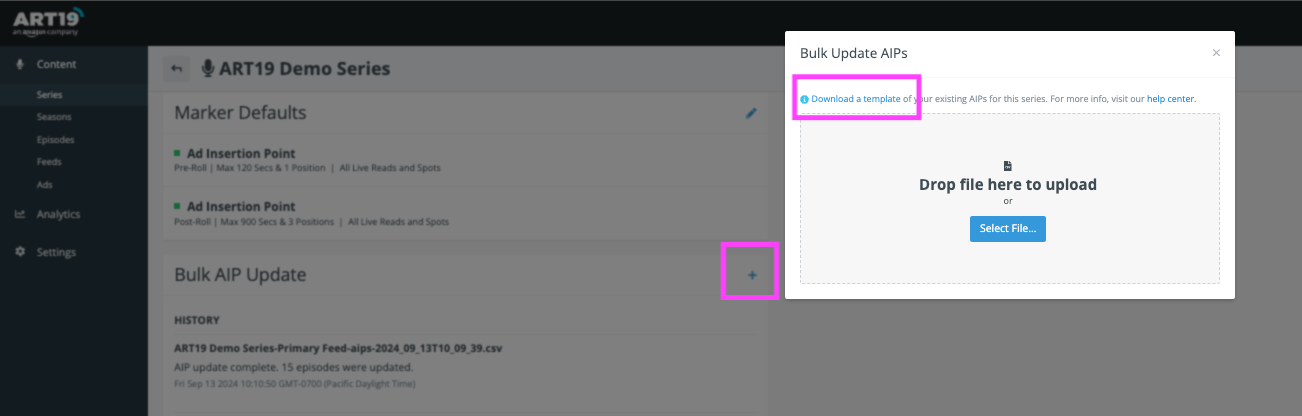 download template