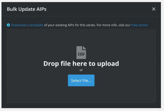 Download a template link